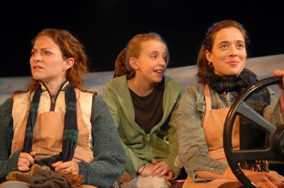 Ride by Eric Lane playwright with Jenny Gammello, Lily Flores & Marina Squerciati